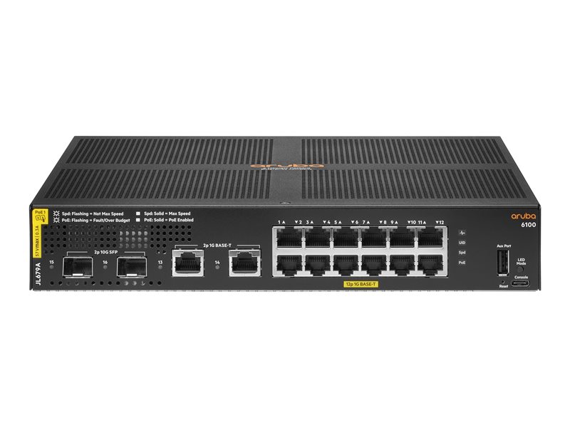 HPE Aruba 6100 12G Class4 PoE